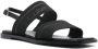 Calvin Klein debossed-logo leather sandals Black - Thumbnail 2