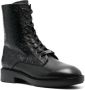 Calvin Klein debossed-monogram combat boots Black - Thumbnail 2