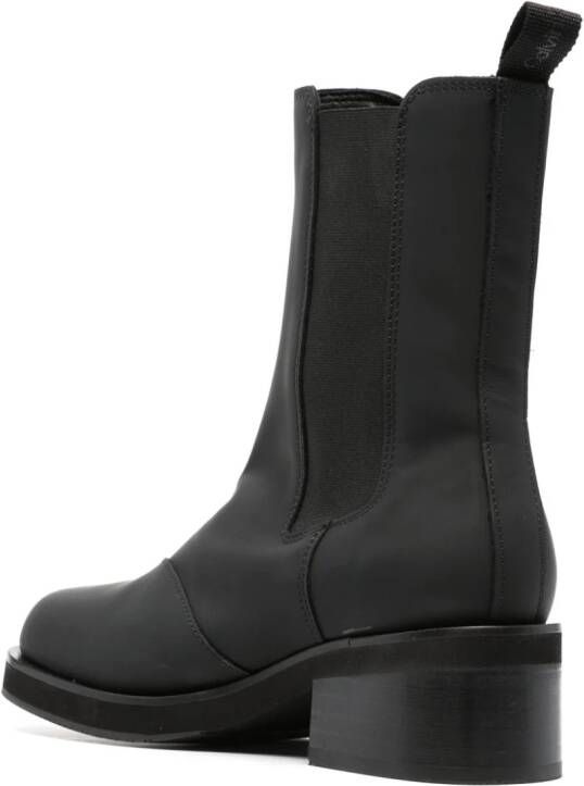 Calvin Klein Jeans 50mm leather chelsea boots Black