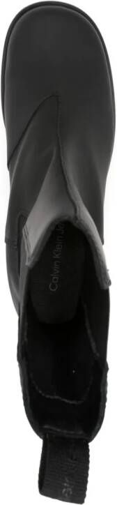 Calvin Klein Jeans 50mm leather chelsea boots Black