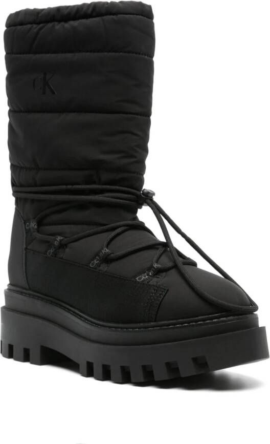 Calvin Klein Jeans 65mm logo-print snow boots Black