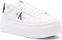 Calvin Klein Jeans embossed-logo leather sneakers White - Thumbnail 2