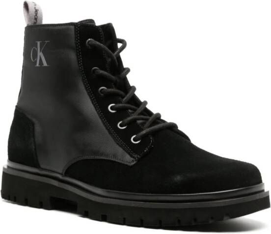 Calvin Klein Jeans Eva panelled ankle boots Black