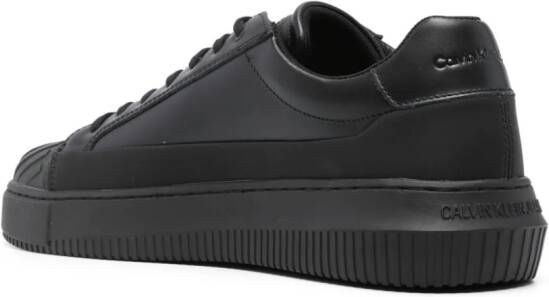 Calvin Klein Jeans leather low-top sneakers Black