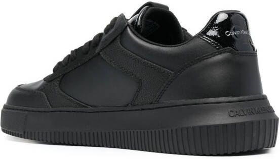 Calvin Klein Jeans logo-debossed panelled sneakers Black