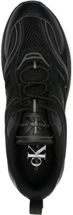 Calvin Klein Jeans logo-patch panelled sneakers Black