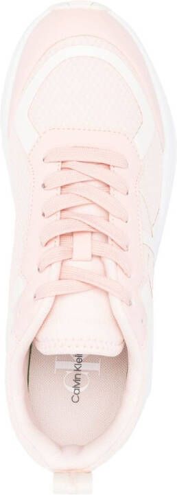 Calvin Klein Jeans logo-print low-top sneakers Pink