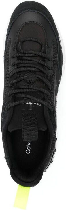 Calvin Klein Jeans logo-print panelled sneakers Black