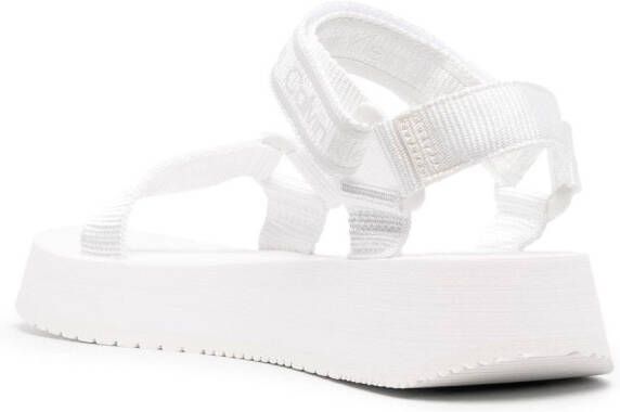 Calvin Klein Jeans logo strap sandals White