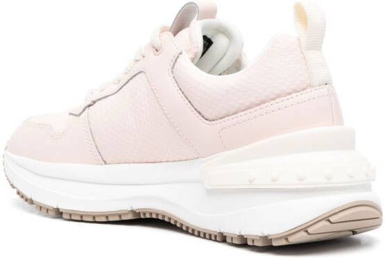 Calvin Klein Jeans low-top chunky-sole lace-up sneakers Pink