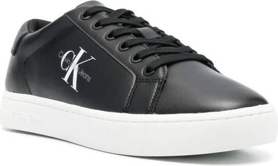 Calvin Klein Jeans low-top leather sneakers Black