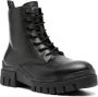 Calvin Klein Jeans panelled 60mm leather combat boots Black - Thumbnail 2