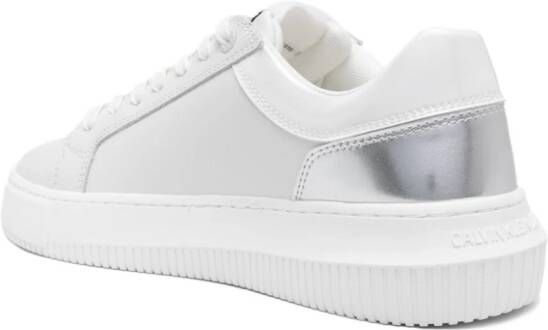 Calvin Klein Jeans panelled leather sneakers White