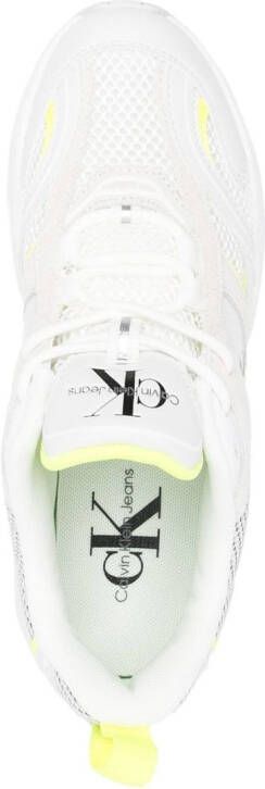 Calvin Klein Jeans panelled leather sneakers White