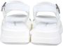 Calvin Klein Kids logo-appliqué flatform sandals White - Thumbnail 4