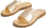 Calvin Klein Kids logo-embellished flat sandals Gold - Thumbnail 4