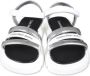 Calvin Klein Kids logo-print strappy sandals White - Thumbnail 3