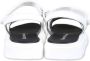 Calvin Klein Kids logo-print strappy sandals White - Thumbnail 4