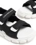 Calvin Klein Kids logo-print touch-strap sandals Black - Thumbnail 2