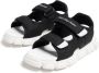 Calvin Klein Kids logo-print touch-strap sandals Black - Thumbnail 4