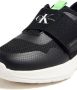 Calvin Klein Kids logo-print touch-strap sneakers Black - Thumbnail 4