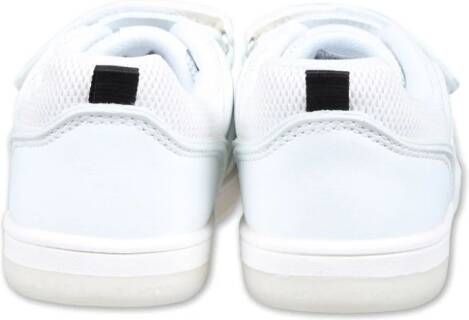 Calvin Klein Kids logo-print touch-strap trainers White