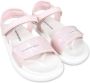 Calvin Klein Kids touch-strap sandals Pink - Thumbnail 2