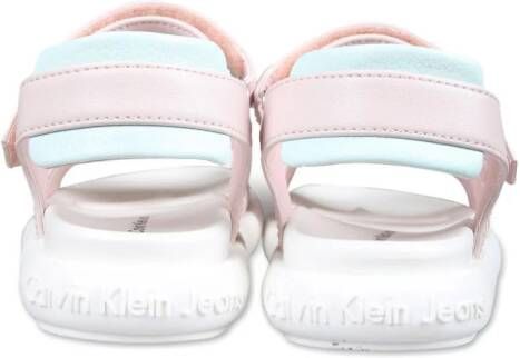 Calvin Klein Kids touch-strap sandals Pink