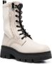 Calvin Klein lace-up leather combat boots Neutrals - Thumbnail 2