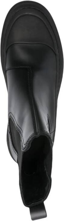 Calvin Klein leather Chelsea boots Black