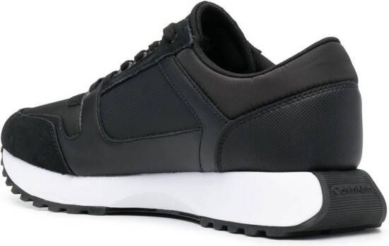 Calvin Klein leather logo-print sneakers Black