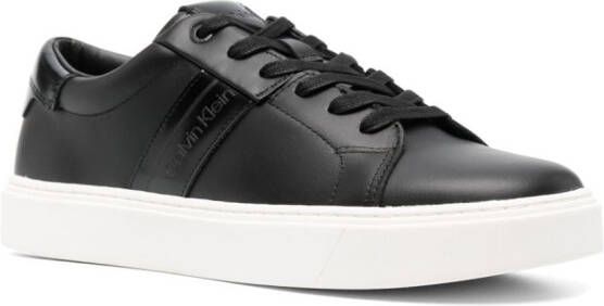 Calvin Klein leather low-top sneakers Black