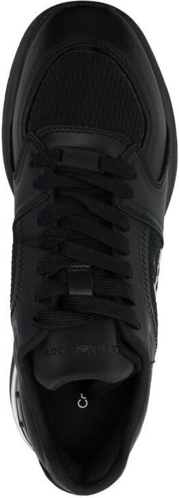 Calvin Klein lo-top leather sneakers Black