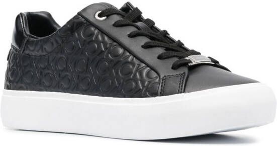 Calvin Klein logo-debossed low-top sneakers Black