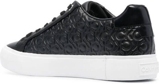 Calvin Klein logo-debossed low-top sneakers Black