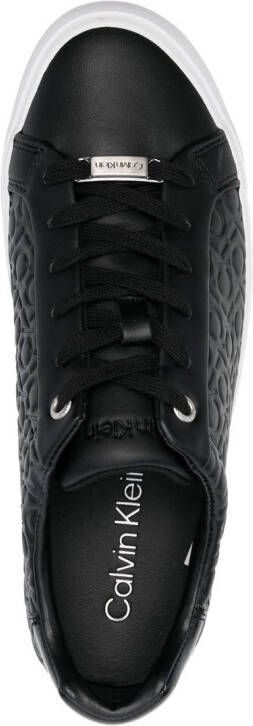 Calvin Klein logo-debossed low-top sneakers Black