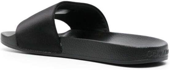 Calvin Klein logo-embossed slip-on slides Black