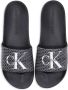 Calvin Klein logo-embossed two-tone slides Black - Thumbnail 4