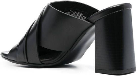 Calvin Klein logo-plaque 95mm mules Black