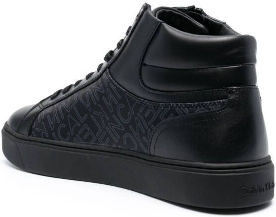 Calvin Klein logo-print high-top sneakers Black