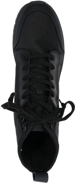 Calvin Klein logo-print hiking boots Black