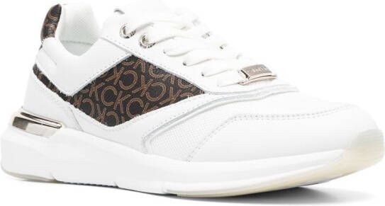 Calvin Klein logo print low-top sneakers White
