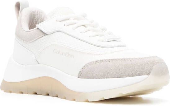 Calvin Klein low-top gradient sole sneakers White