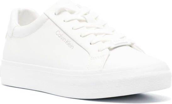 Calvin Klein low-top leather sneakers White