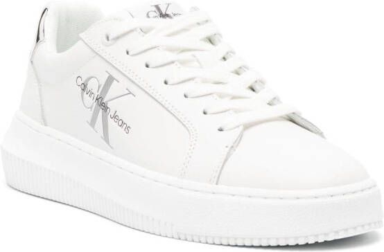 Calvin Klein low-top leather sneakers White