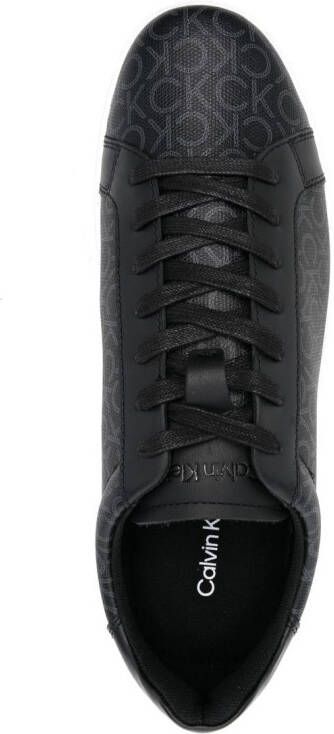 Calvin Klein low-top leather sneakers Black