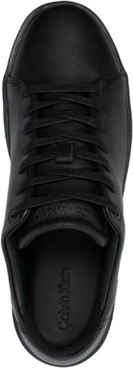 Calvin Klein monogram-print low-top sneakers Black