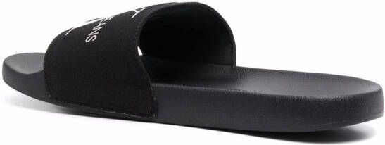 Calvin Klein monogram-print slides Black