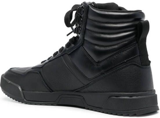 Calvin Klein panelled hi-top sneakers Black