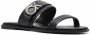 Calvin Klein slip-on leather sandals Black - Thumbnail 2